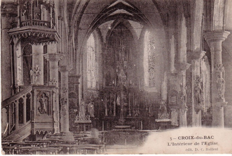 interieur eglise avant 1914